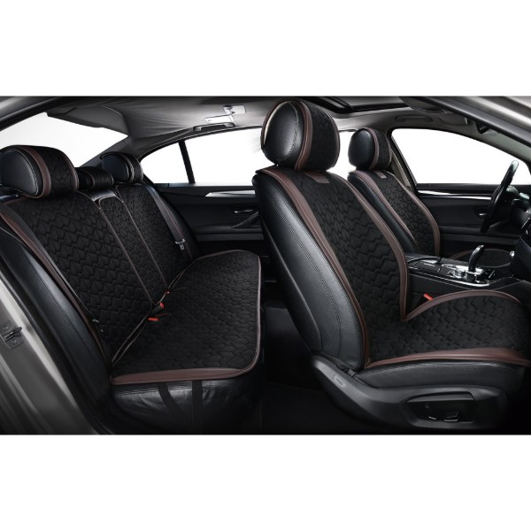 Фото - Комплект накидок на сидіння автомобіля Winso Pro SUPREME black-coffee (430500)